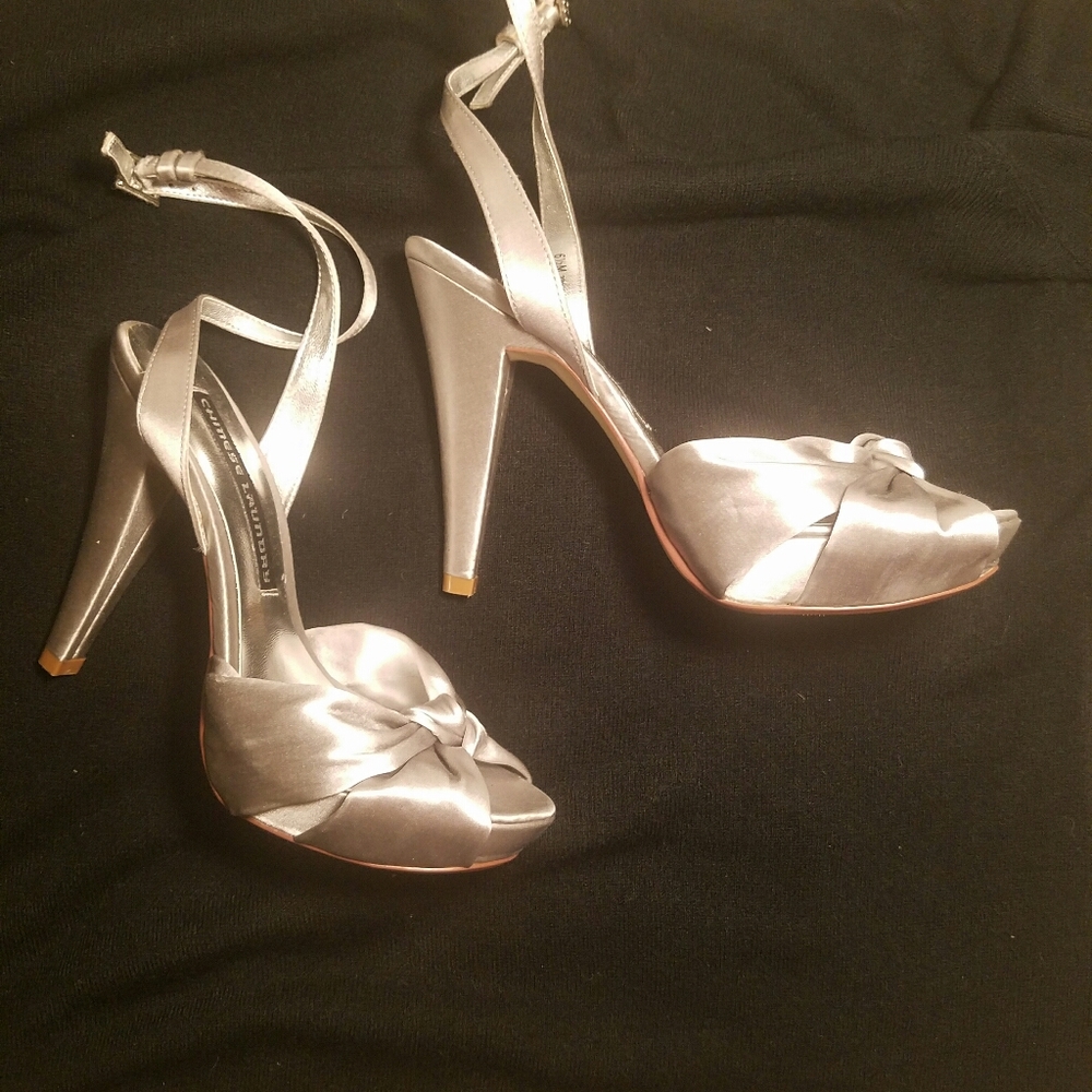Silver Chinese Laundry Heels